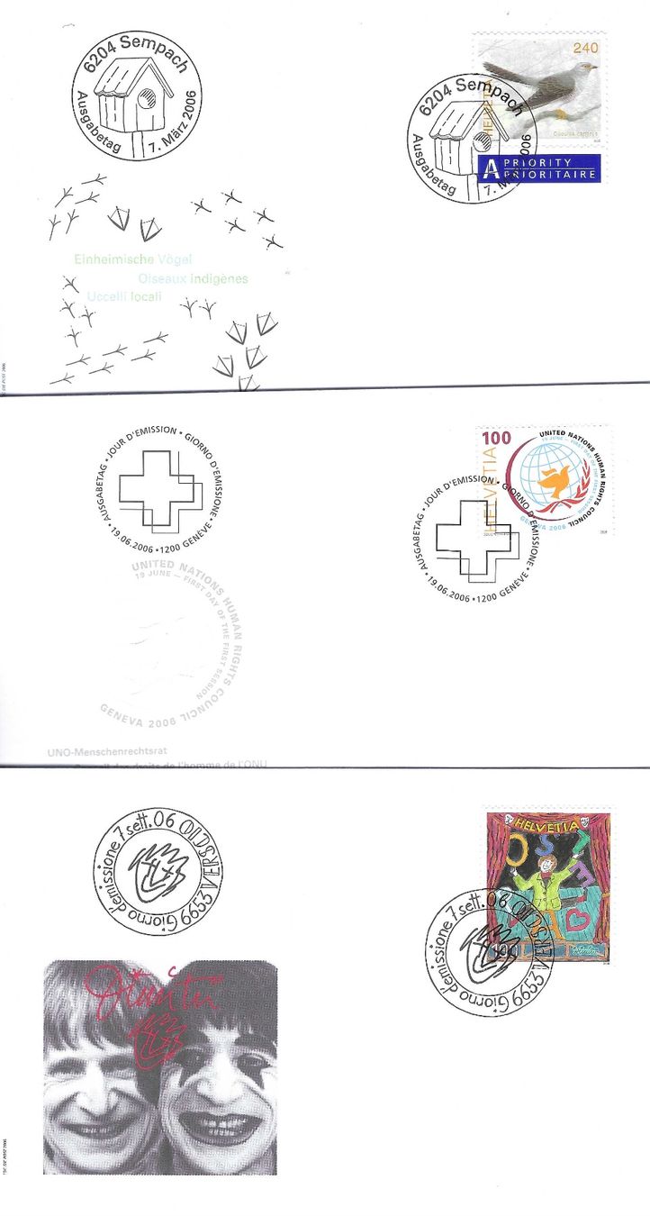 Tutti i francobolli: 12 FDC   2006 – Usato da Koblenz venduto da Markenhimmel 3