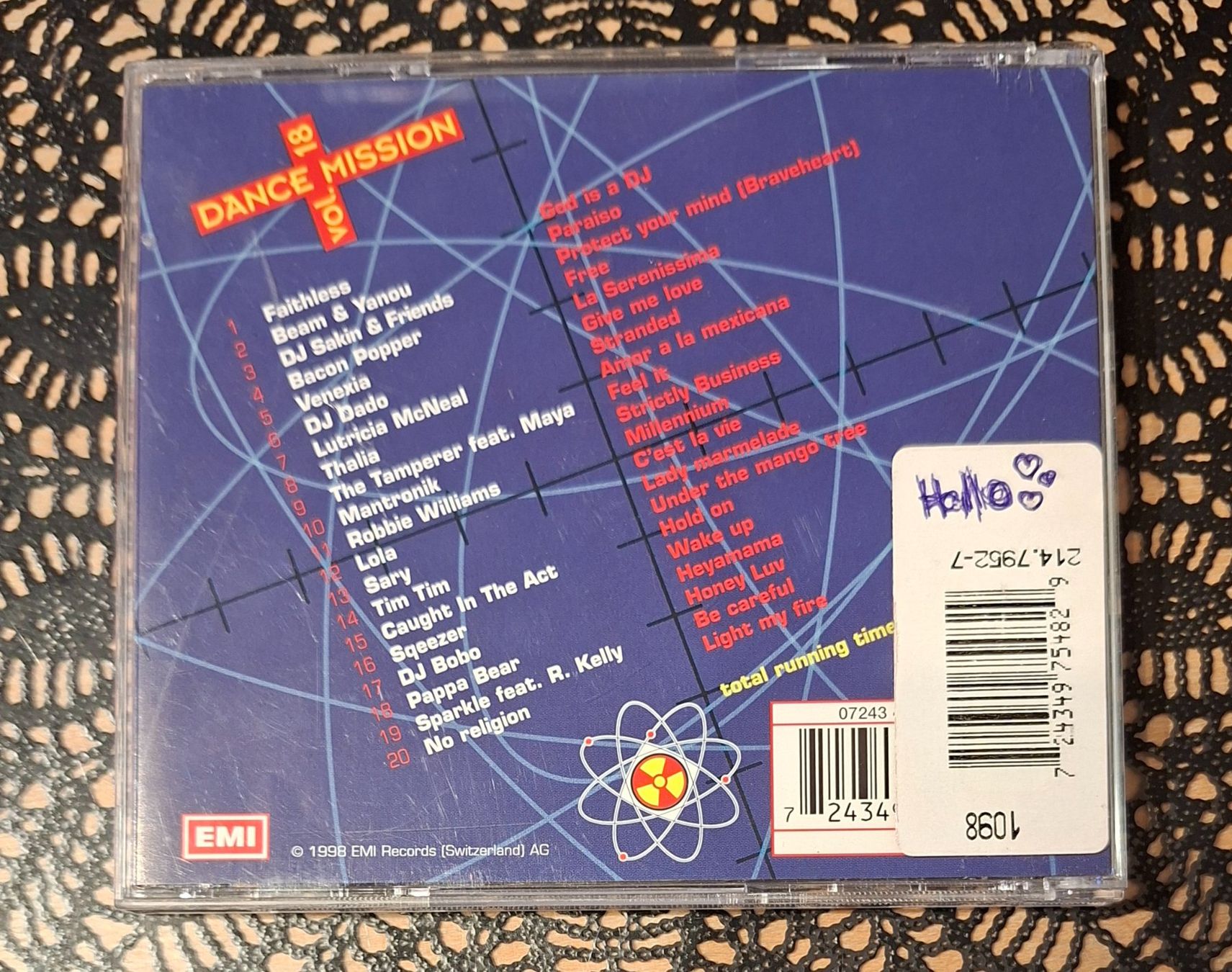 CD: Dance Mission Vol. 18, CD 1998, Hit Compilation, Sampler – Usato da Amriswil venduto da Celini3 1