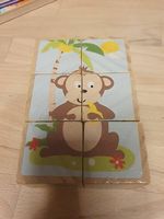 Baby Holzwürfel Puzzle mit Tiermotiven