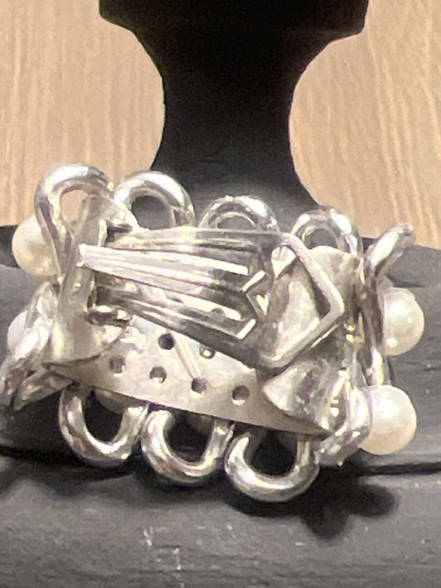 Orecchini pendenti & Orecchini a lobo: Elegante Vintage Ohrclips mit Perlen – Usato da Seon venduto da Sunny-Schmuck78 2