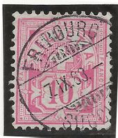 FRIBOURG 07.09.83 auf Zu#61Aa Mi#54Xb Vollstempel [12A2]