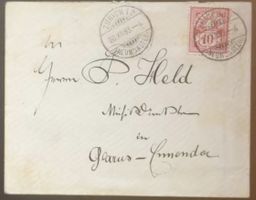 Brief Umschlag Zürich Neumünster 1893-1904