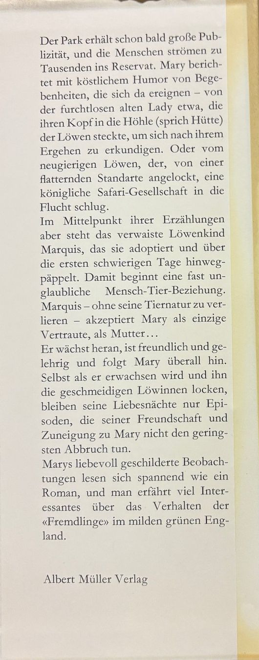 Libri: Chipperfield Mary, Löwen im Klee – Usato da Sarnen venduto da Livres 2