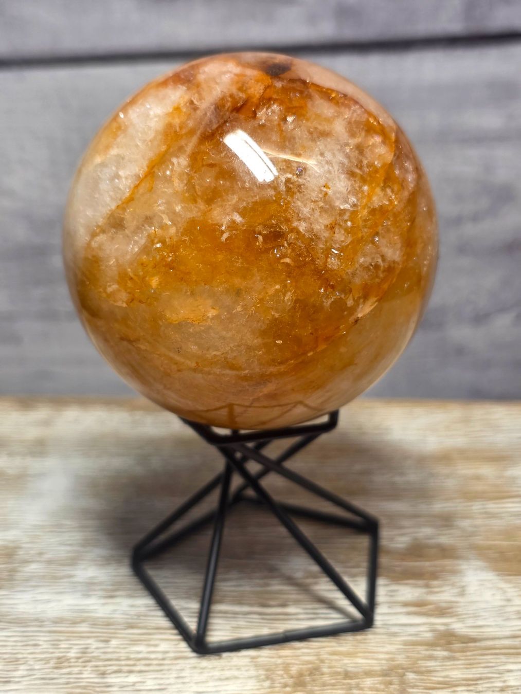 Mineralien & Heilsteine: Golden Healer Kugel 70mm 441g – Neu und originalverpackt aus Matzingen von Shay_Crystalz