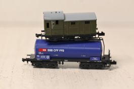 Uacs SBB + Begleitwagen Trix Spur N ohne OVP