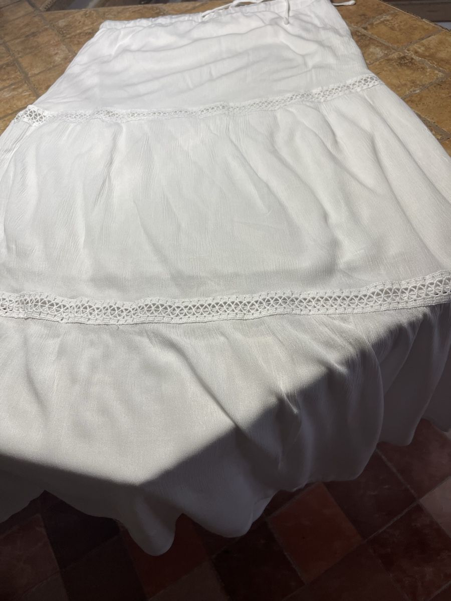 Gonne: Gonna lunga bianca estiva - perfetta per le vacanze! – Nuovo (secondo la descrizione) da Gordevio venduto da LanaZimm 5