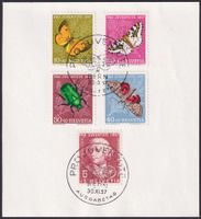 1957, Pro Juventute FDC: J168-J172, Ersttags-Blatt, günstig!