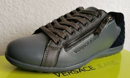 Versace Jeans Sneaker Linea City Gr.40 Leder grau-blau