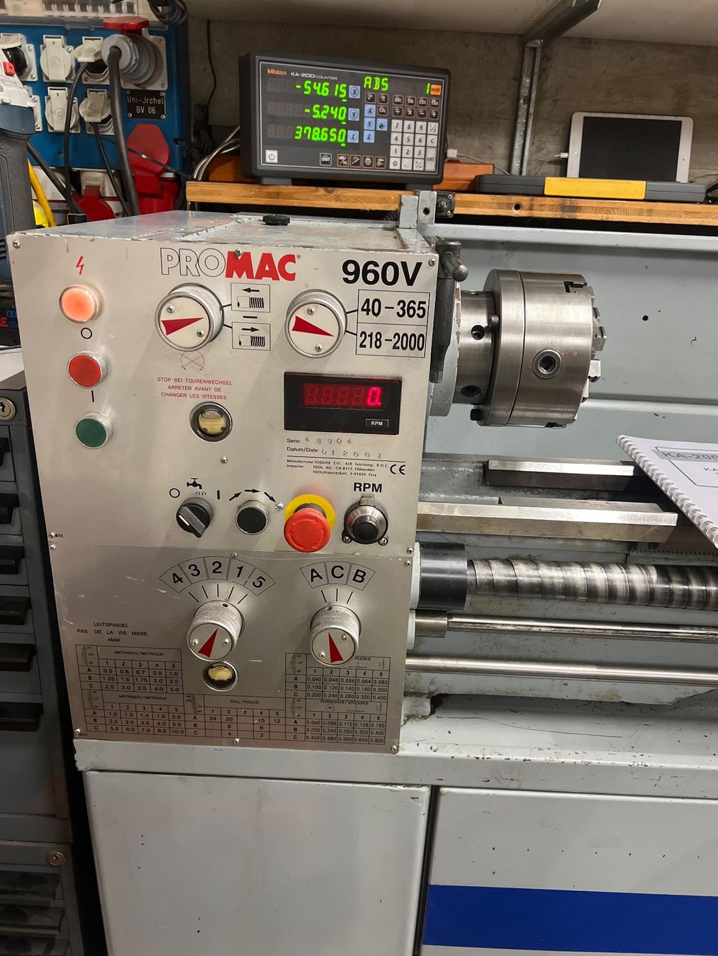 Promac Tutte le macchine: Drehbank PROMAC – Usato da Zürich venduto da Pan-Europ 1