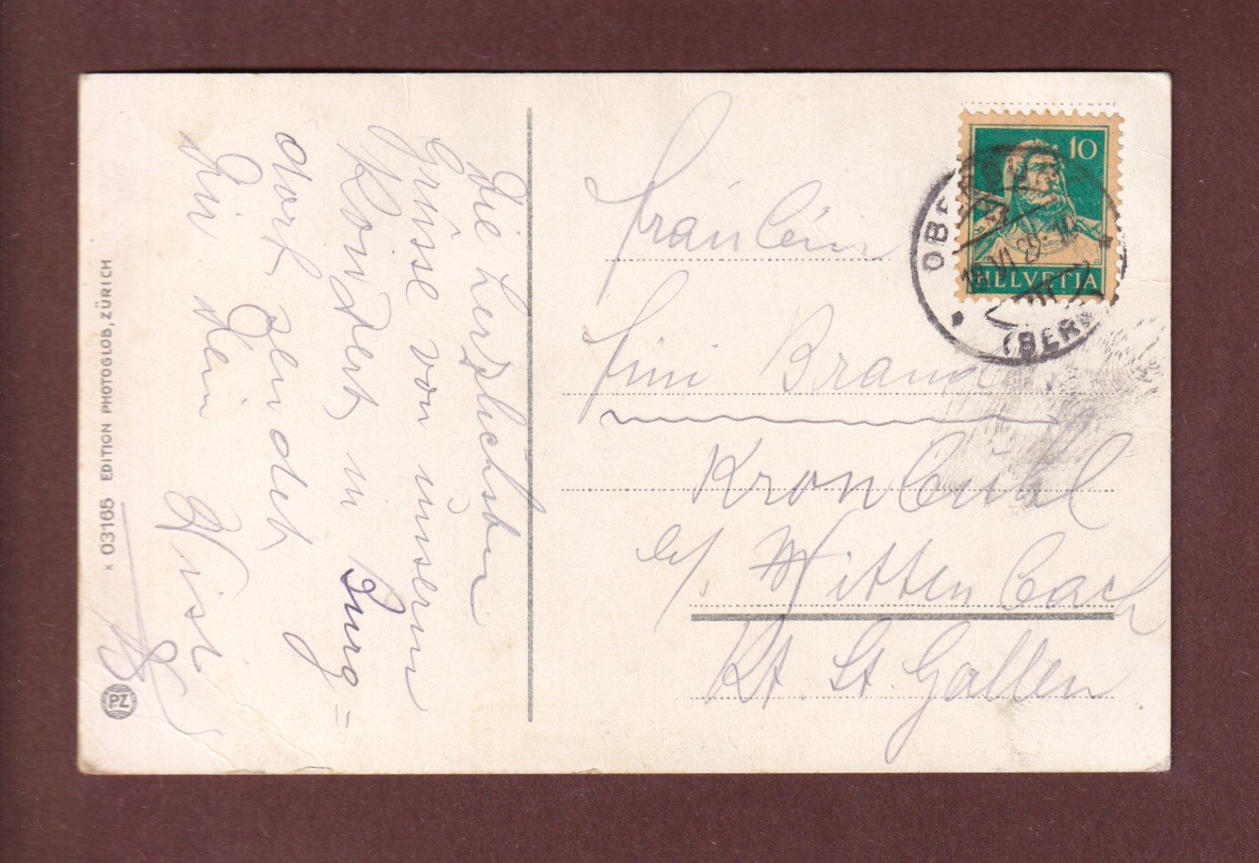 Ansichtskarten: Kurhaus und Wildpark ROTHÖHE - 1929 // Eckbug // – Gebraucht aus Pully von nicecards-shop 1