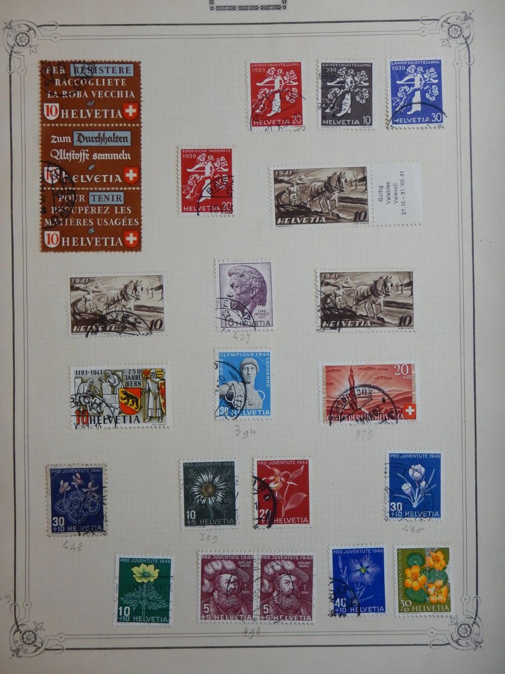 Tutti i francobolli: Schweiz Sammlung ab alt – Usato da Zürich venduto da Muehlekauf 5