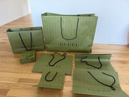 Gucci Papiertragetaschen, verschiedene Grössen, Top Zustand