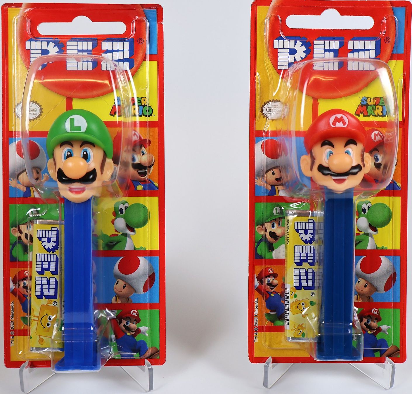 Pez Statuette: PEZ 2er Set Super Mario & Luigi – Nuovo e nell'imballaggio originale da Zweidlen venduto da Supermari1