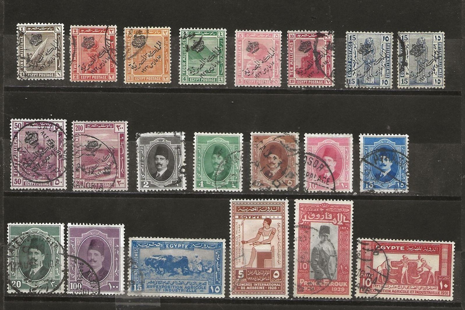 Tutti i francobolli: Egypte 1921 1931 – Usato da Sion venduto da PierreP01