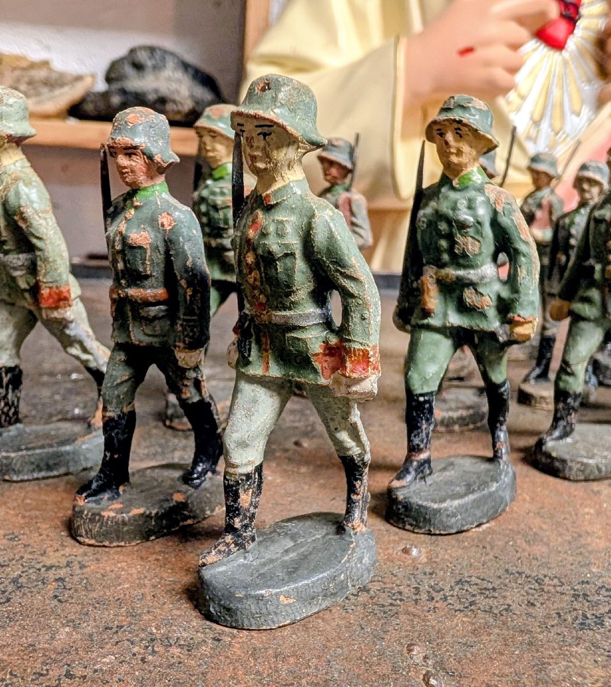 Elastolin Giocattoli: ELASTOLIN, 19 pces soldats WWII – Usato da La Place (Ayent) venduto da s4c4 1