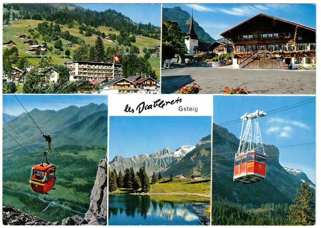 Cartoline postali: Les Diablerets - 5 Bild AK – Usato da Binningen venduto da Mountainrider