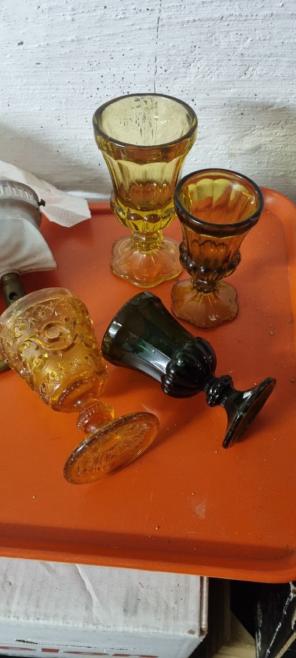 Bicchieri: 4 schöne Vintage Gläser, farbig – Usato da Basel venduto da Jcva