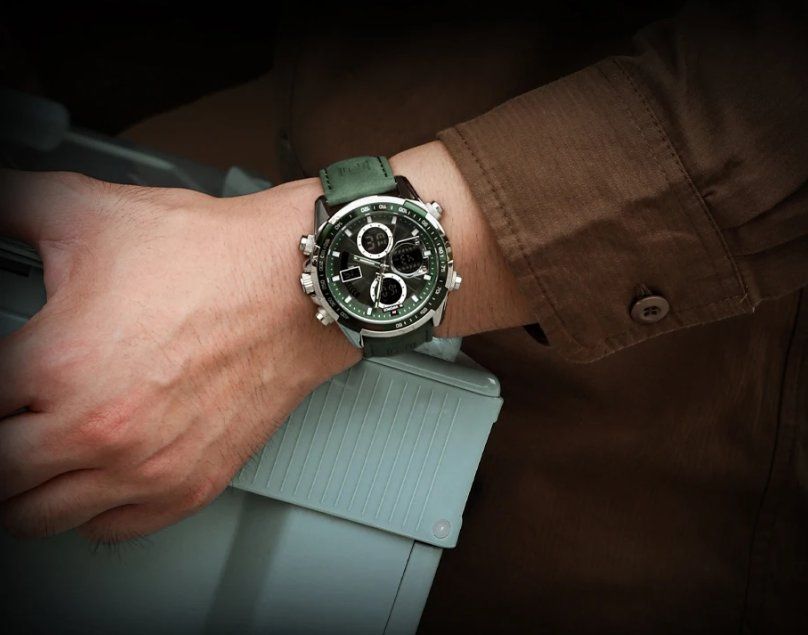 Orologi: Herren Uhr mit Lederband – Nuovo e nell'imballaggio originale da Châtelaine venduto da topshop.switzerland 9