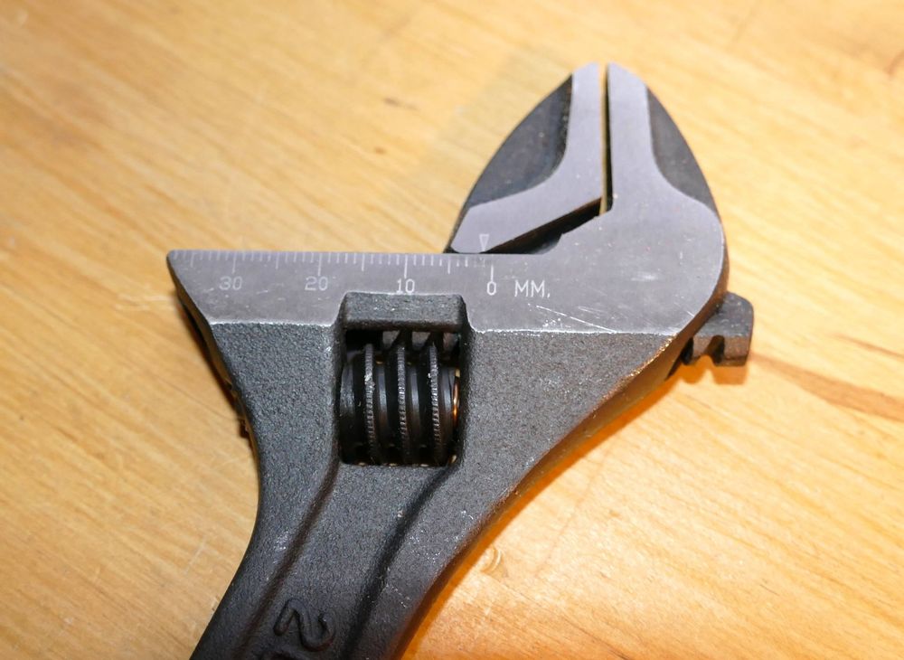 Kraftwerk Rollgabelschlüssel 6 Zoll (150 Mm) – Edelstahl Mit Skala, Stufenlos Verstellbar 0–20 Mm