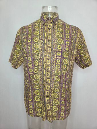 Vintage 90er Hemd M/L Abstract Print