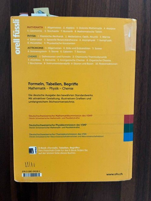 Livres: Buch Formeln, Tabellen, Begriffe: orell füssli – D'occasion à Davos Platz par Aija3 1
