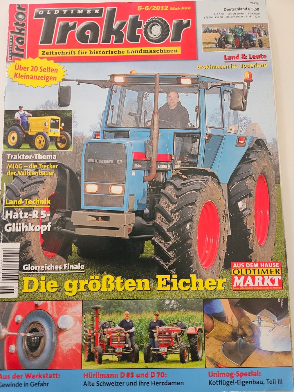 Hürlimann Trattori: Oldtimer Traktor 5/12 Eicher 3145 Hürlimann D 85 D 70 xa – Usato da Flawil venduto da sr1_f6st