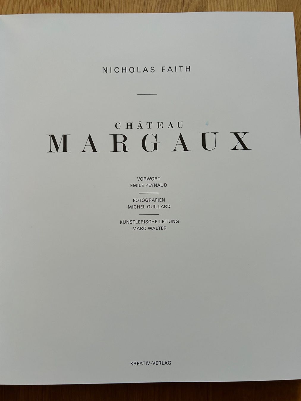 Libri: Bordeaux Wein - Buch - Château Margaux – Usato da Greifensee venduto da 315WDO 2
