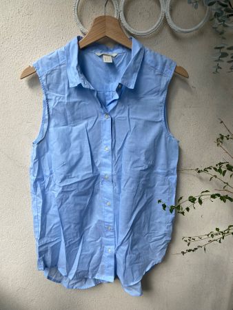 Chemise sans manches bleu ciel H&M taille 38 bon état