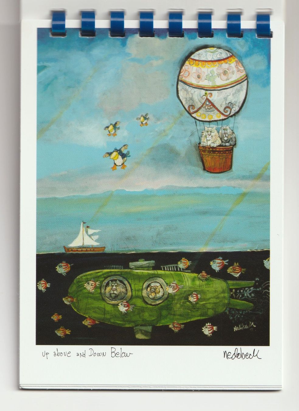 Cartoline postali: 16 Katzen Karten von Don Nedobeck – Nuovo e nell'imballaggio originale da Kriens venduto da Kraeutergarten 1