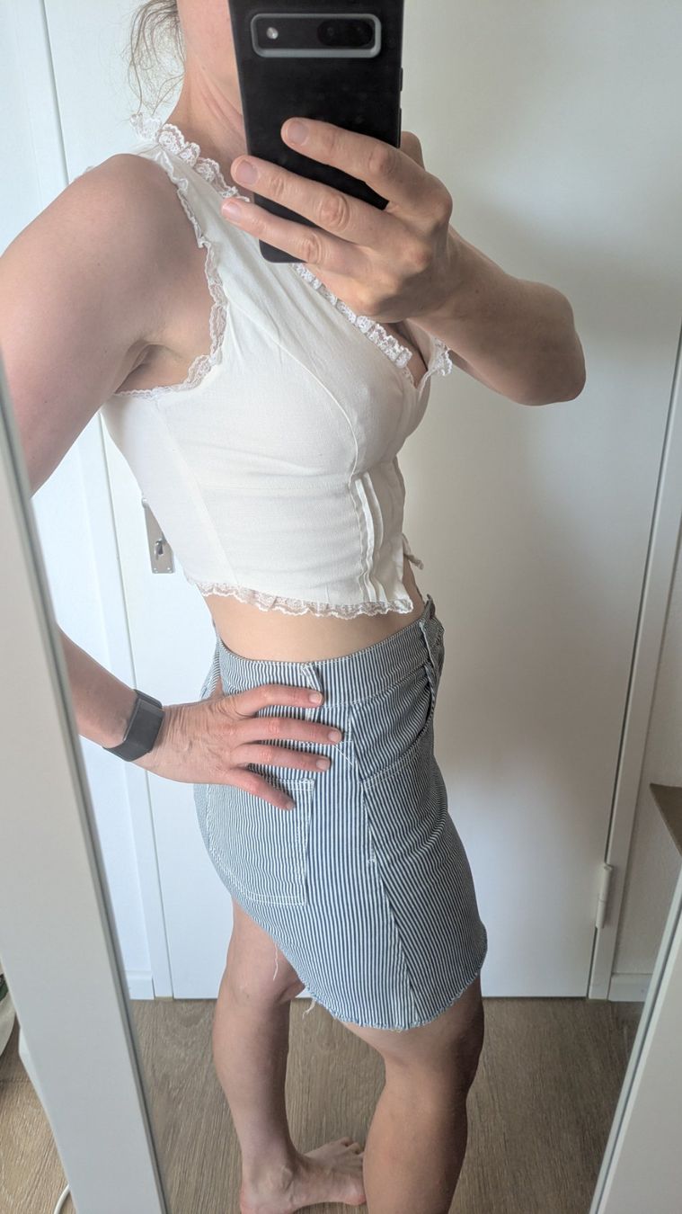 Top: White cotton bustier – Nuovo (secondo la descrizione) da Ettingen venduto da hms_w27b 7