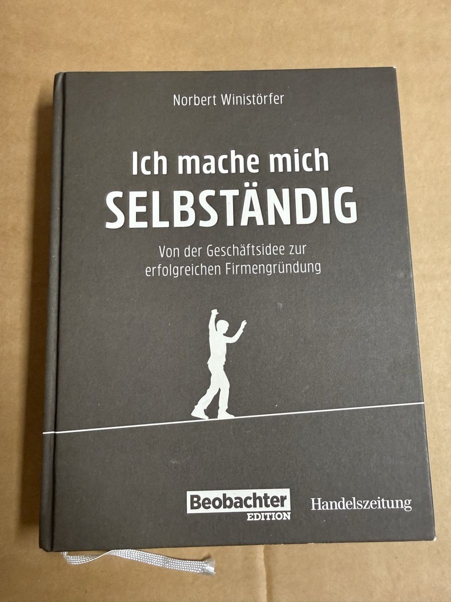 Libri: Buch Ich mache mich SELBSTÄNDIG Norbert Winistörfer – Nuovo (secondo la descrizione) da Kloten venduto da Raresets_CH