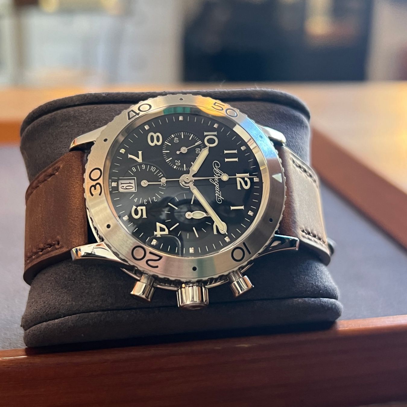 Breguet Orologi: Breguet Type XX Transatlantic Automatic Date 3820 – Usato da Carouge GE venduto da Watchaser 6