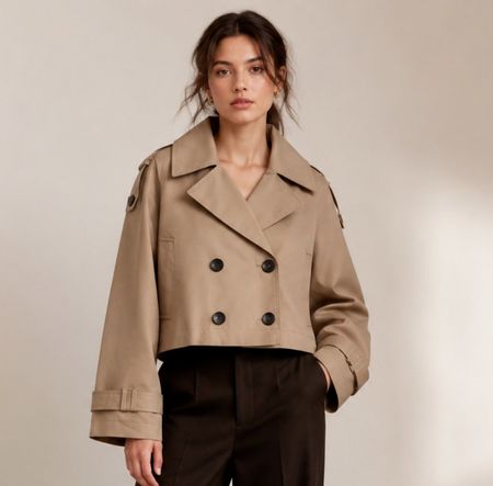 Zara Trench Trenchcoat Kurzjacke Jacke Gr.38-40 Neu 79,90