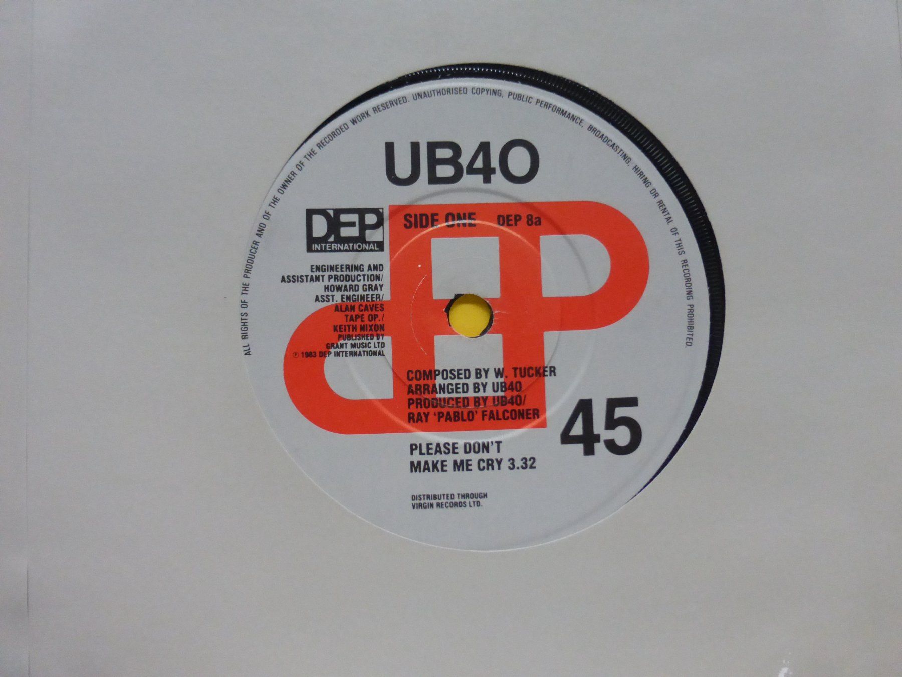Dischi in vinile: UB40 – Please Don't Make Me Cry – Usato da Zürich venduto da Swiss57 1