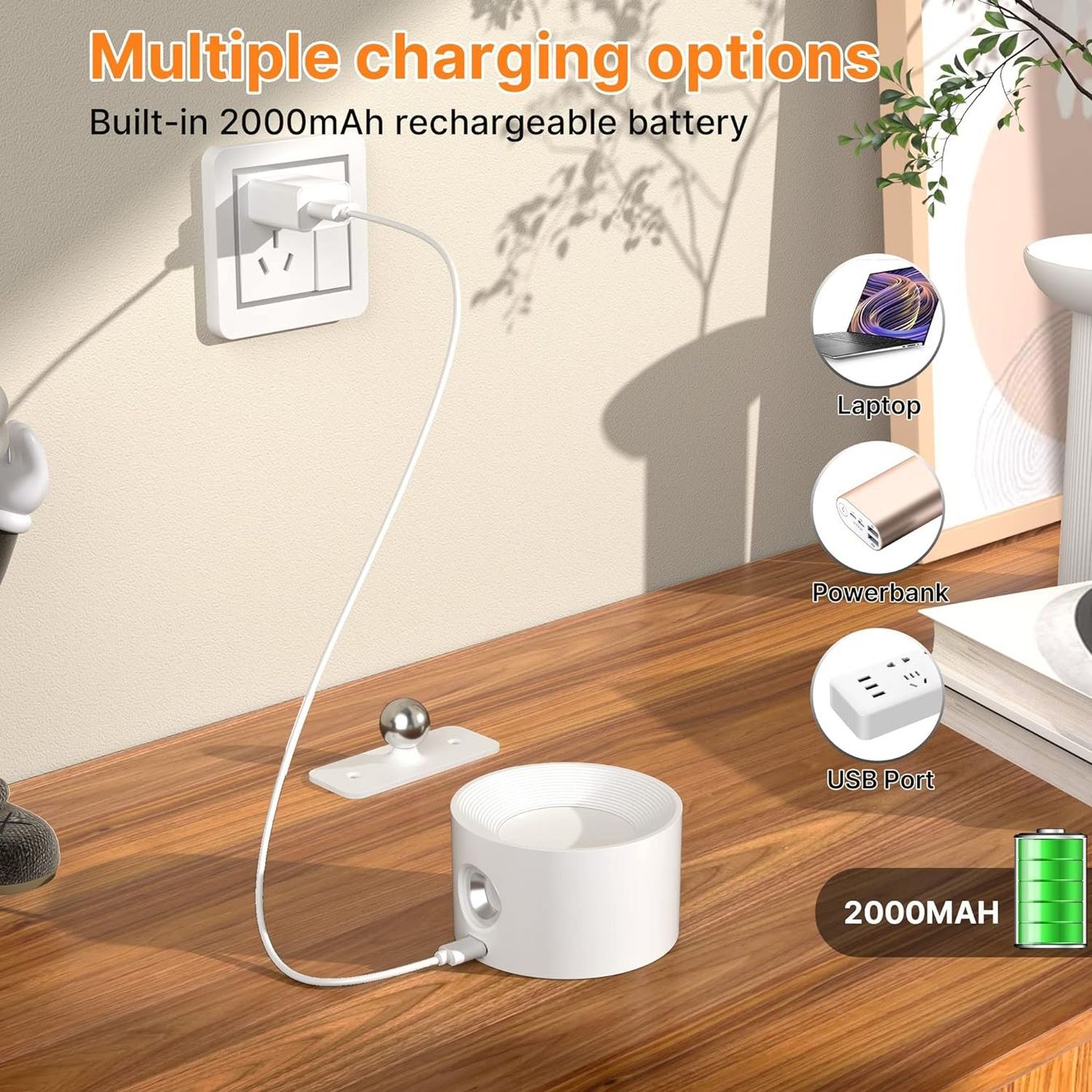 Lampade: 2 Stück Touch-Control LED Wandleuchte Innen – Nuovo e nell'imballaggio originale da Châtelaine venduto da topshop.switzerland 5