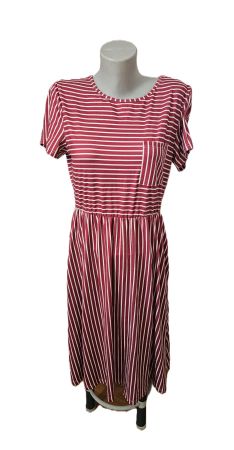bezaubernedes Casual Kleid mit Streifen Gr. M