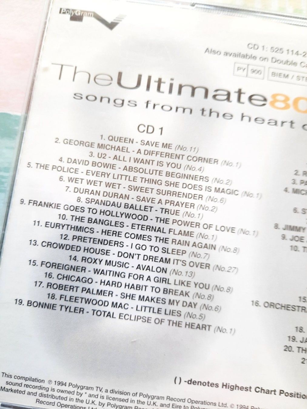 CD: Cd Ultimate 80's Ballades – Usato da Pully venduto da bro_n52j 2