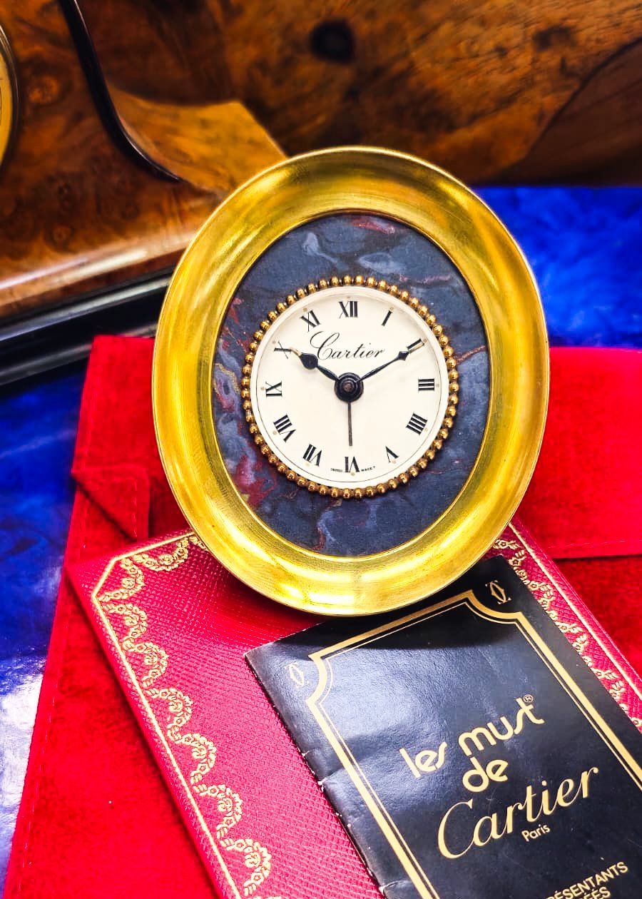 Cartier Orologi: Cartier Tischwecker, perfekt – Usato da Lugano venduto da R.Riccardo 1
