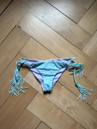 Bikini Slip türkis-lila - S