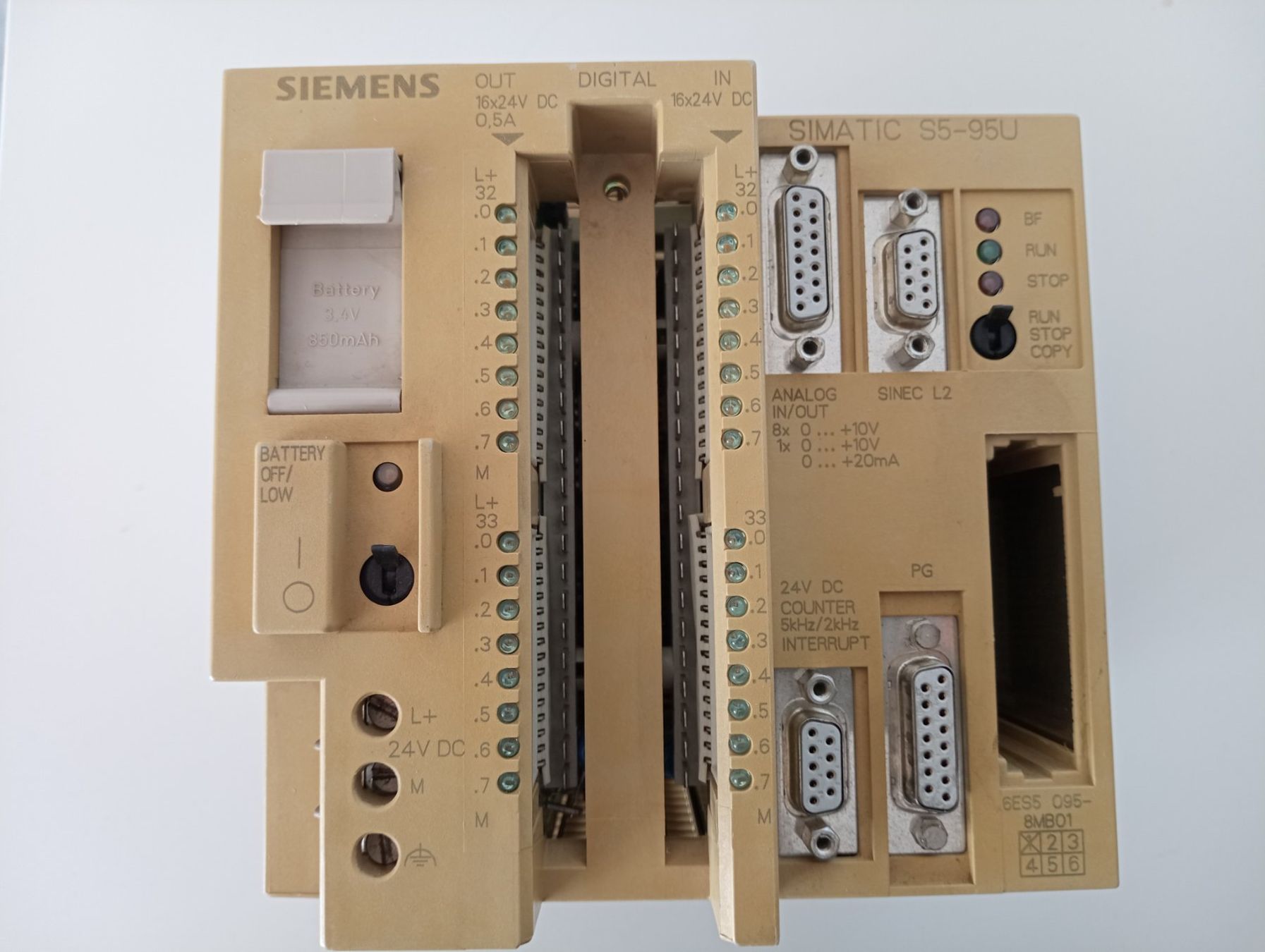 Siemens Kompaktgerät 6ES5095-8MA03 compact device unit S5-95U E-Stand 03