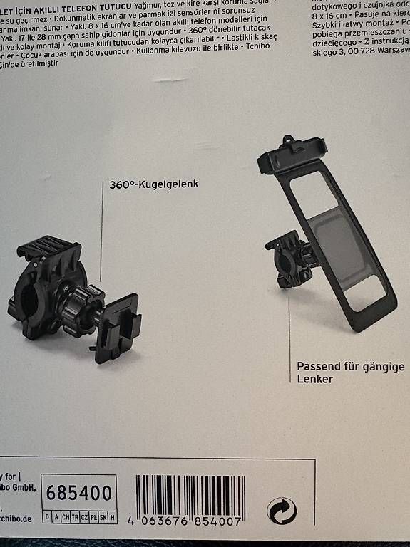 Supporti per biciclette: NEU Fahrrad Smartphone-Halterung – Nuovo e nell'imballaggio originale da Bremgarten AG venduto da Honeybooker 4