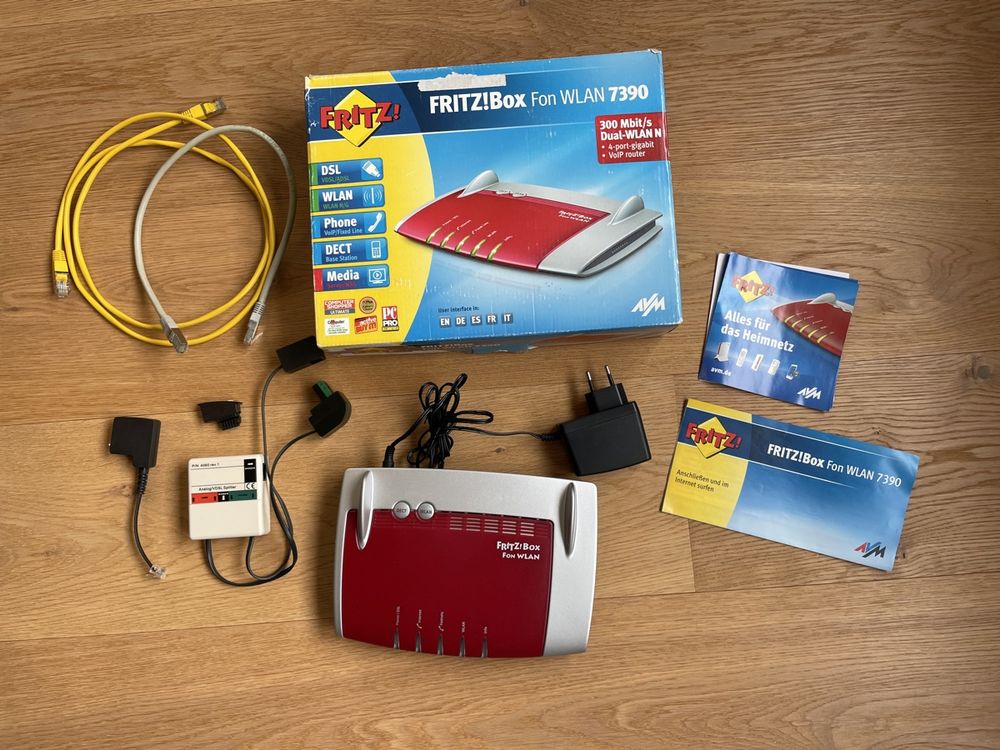 FRITZ!Box Fon WLAN 7390 Router Set (Gebraucht) in Richterswil für CHF 9 ...