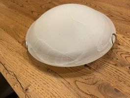 Moderne Deckenlampe Alabaster-Optik 25 cm Durchmesser