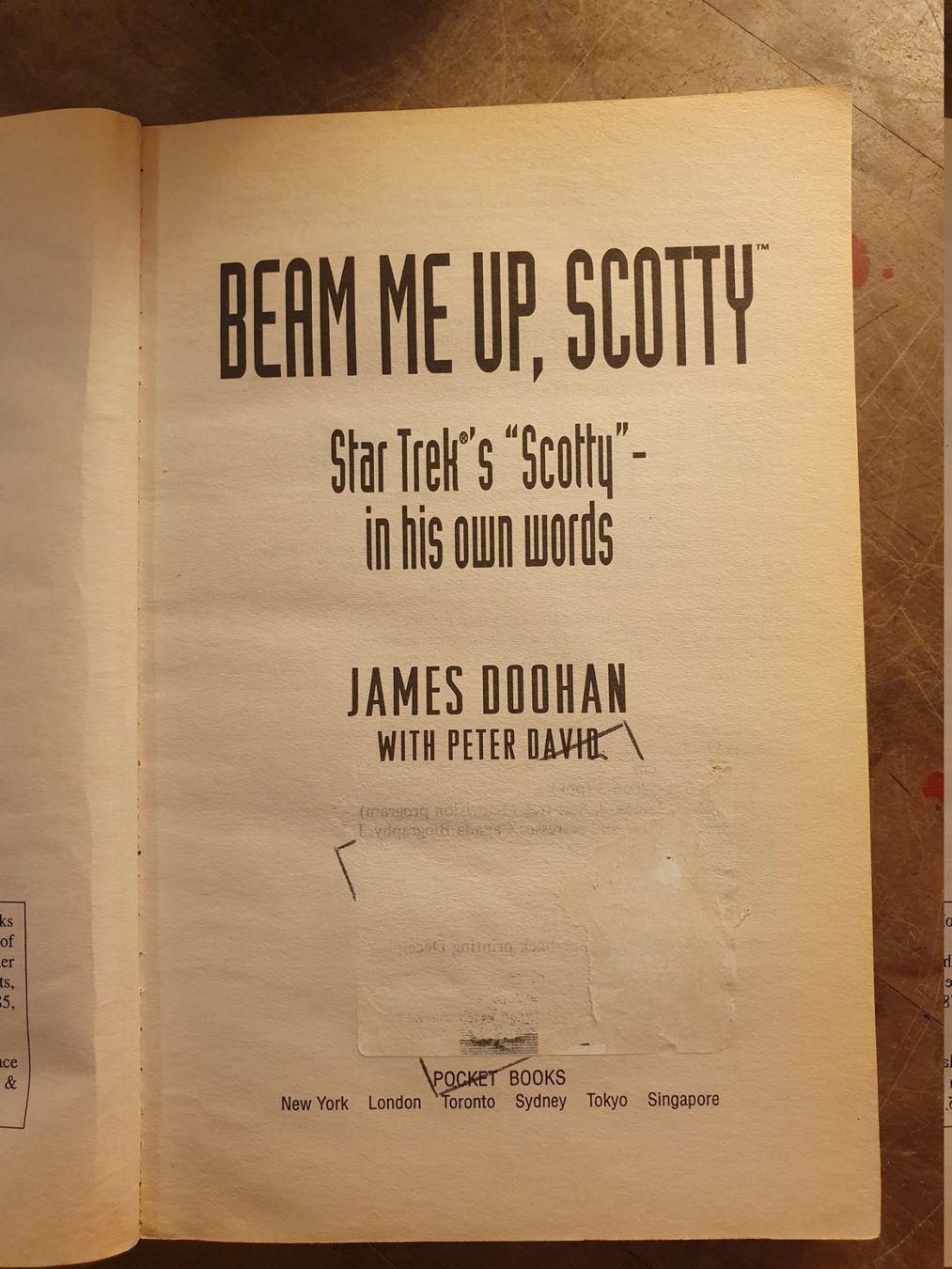 Bücher: Beam Me Up, Scotty - james Doohan – Gebraucht aus Zürich von loosebone 2