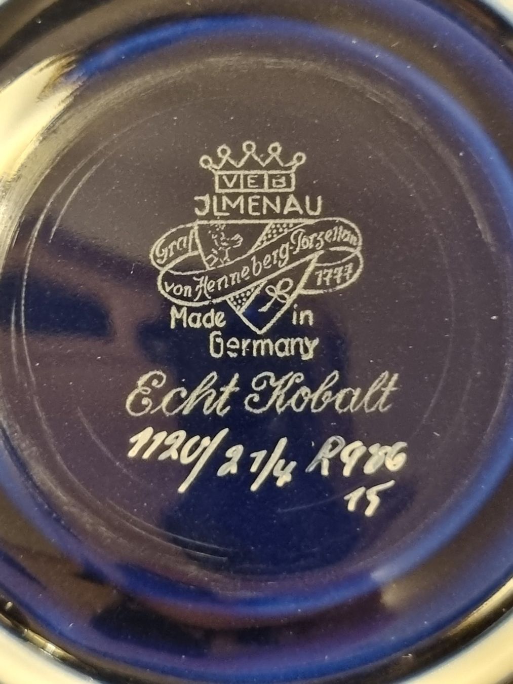 Tazze: Ilmenau Echt Kobalt Teetasse mit Goldrand – Usato da Scharnachtal venduto da devin03 8