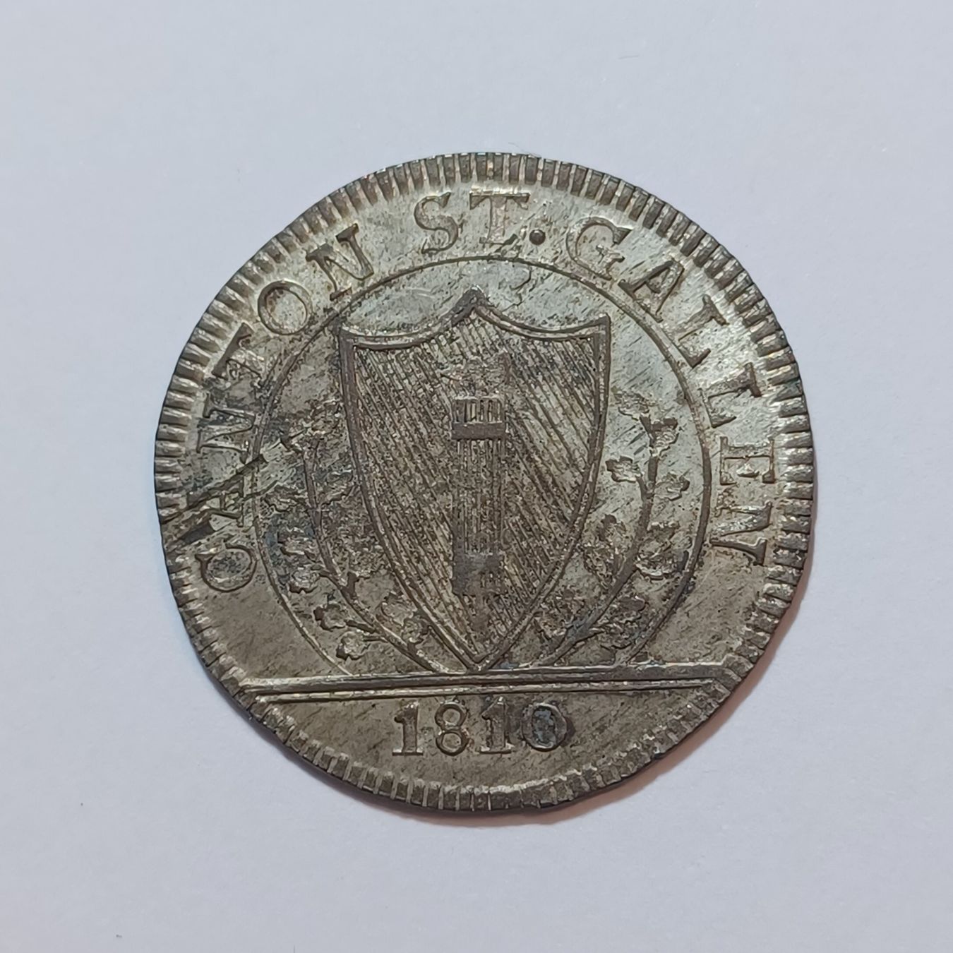 Tutti le monete: Batzen 1810 St. Gallen – Usato da Pfäffikon ZH venduto da Schweizer_Muenzen 1
