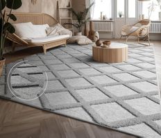 XXL ‼️ Moderner Teppich Skandi Grey NEU 200x280