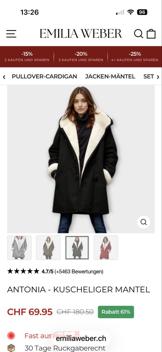 Giacche: Neue Jacke schwarz – Nuovo e nell'imballaggio originale da Kesswil venduto da Branca-01 7