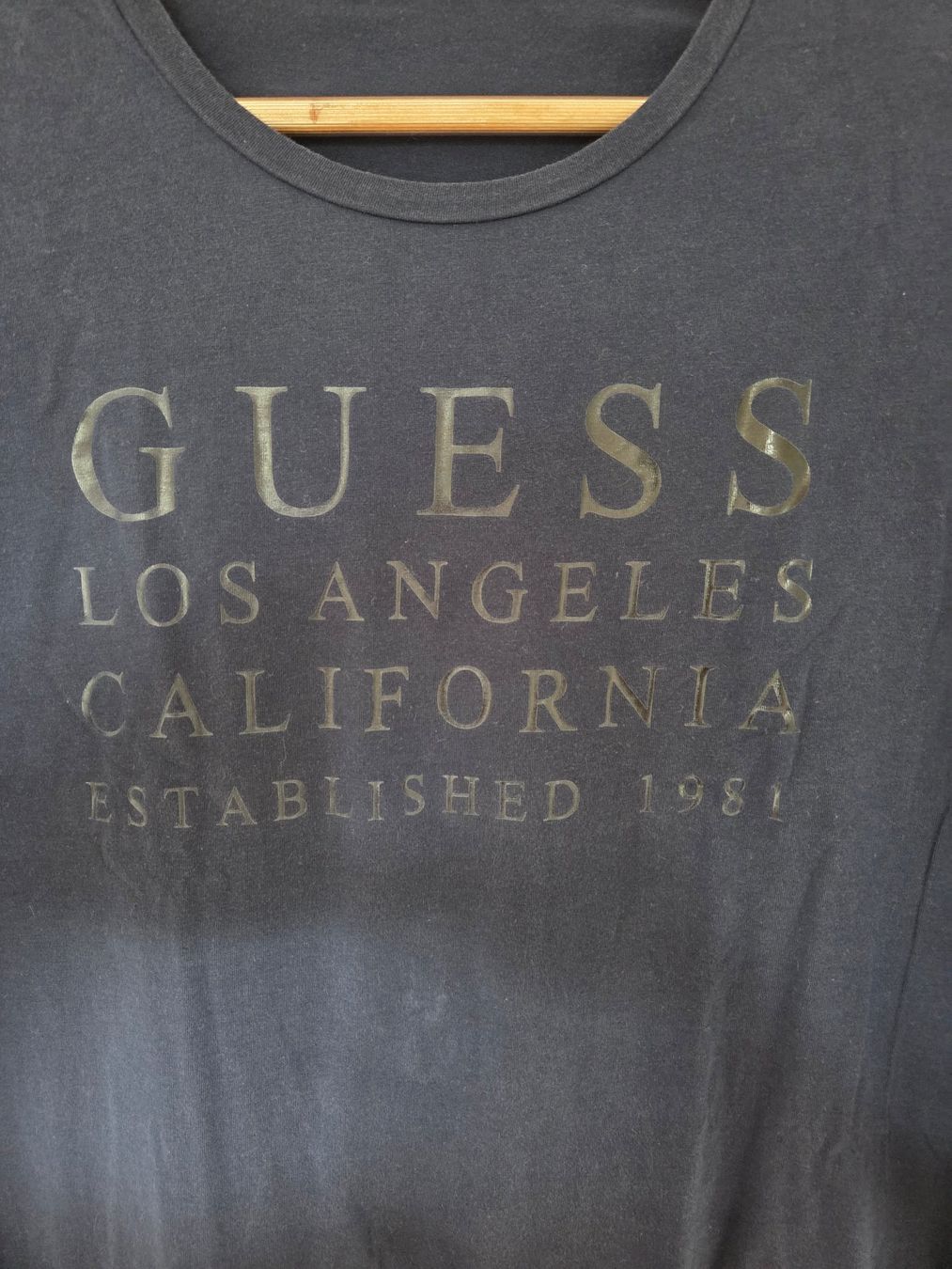 Guess T-shirt: Guess Longsleeve S dunkelblau | 93% Baumwolle | 7% Elastan – Usato da Rothenburg venduto da RaphiS549 1