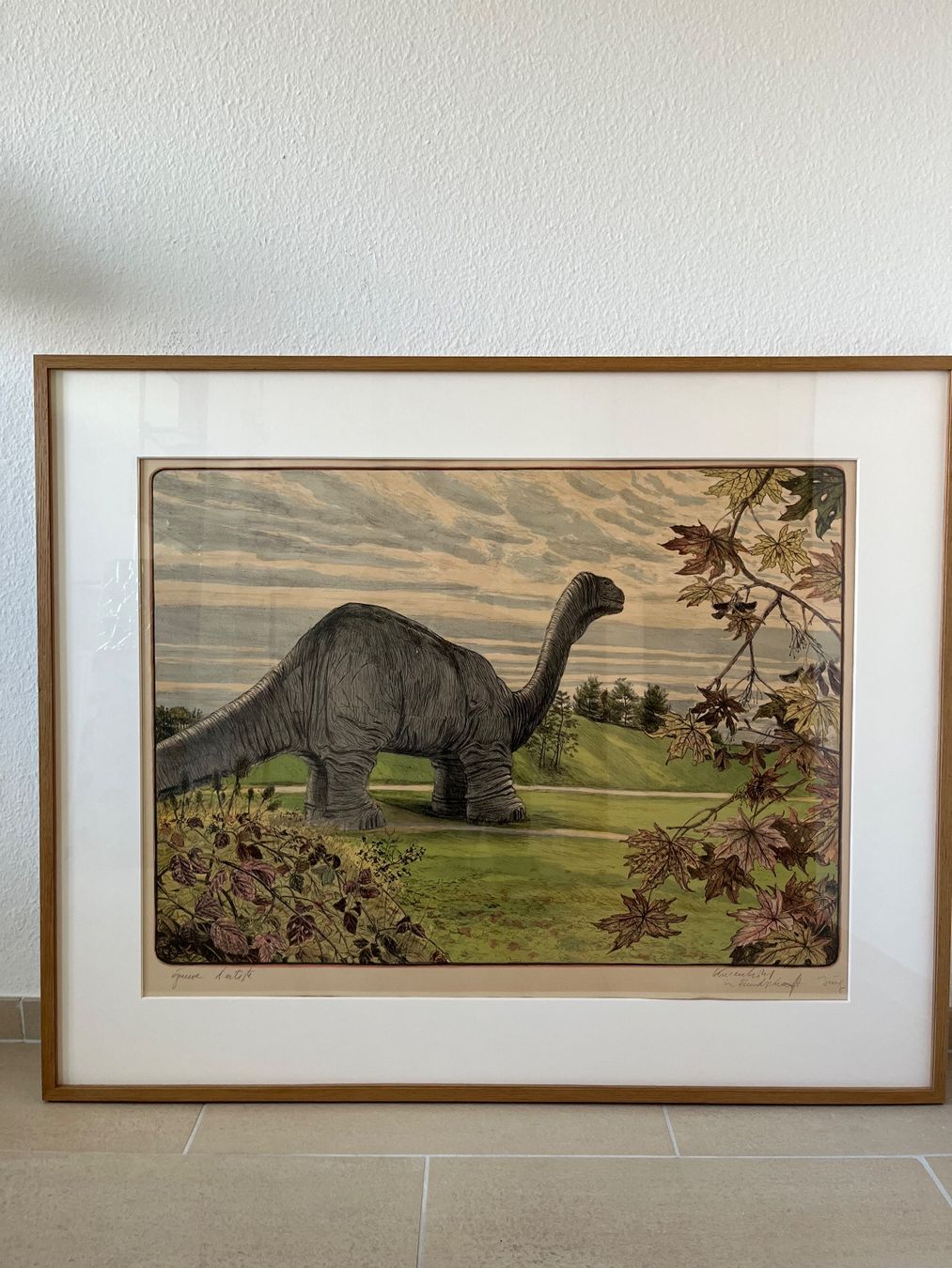 Grafiken & Lithographien: Dinosaurier Lithografie: Kreienbühl – Gebraucht aus Kilchberg ZH von hisli